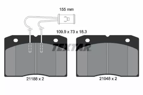 Textar Front Brake Pads Set For Alfa Romeo Iveco Ar 8 Daily