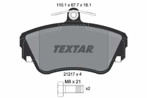 Textar Front Brake Pads Set For Volvo 440 460 480