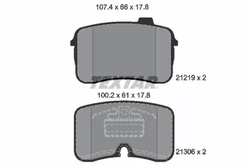 Textar Front Brake Pads Set For Audi 100 200 A6 V8