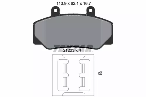 Textar Front Brake Pads Set For Umm Volvo 740 760 780 940 960 Alter