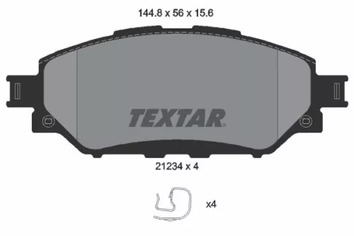 Textar Front Brake Pads Set For Toyota Hilux Hilux Champ