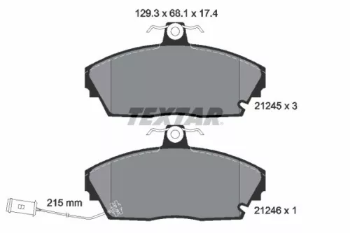 Textar Front Brake Pads Set For Acura Honda Rover Tata 800 Indica Legend