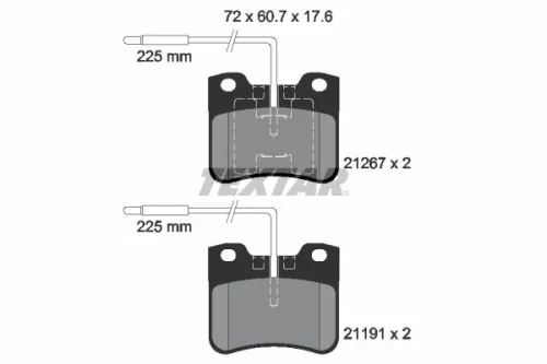 Textar Front Brake Pads Set For Citroën Peugeot 106 106 Van Ax Saxo