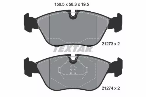 Textar Front Brake Pads Set For Volvo 850 C70 S70 V70 Xc70