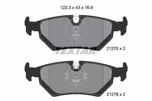 Textar Rear Brake Pads Set For Daimler Jaguar Vanden Plas Xj Xj 40 81 Xjsc