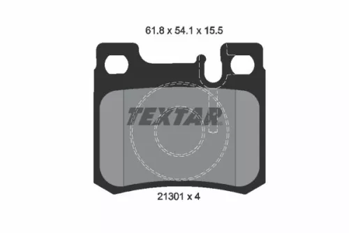 Textar Rear Brake Pads Set For Mercedes 124 190 C-class E-class