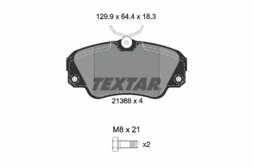 Textar Front Brake Pads Set For Cadillac Opel Vauxhall Carlton Catera Omega Sena