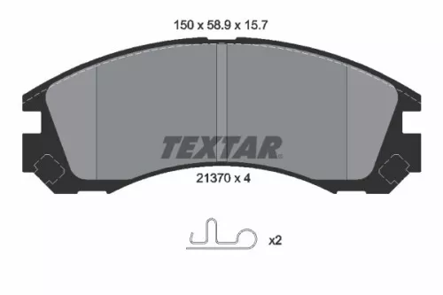 Textar Front Brake Pads Set For Citroën Mitsubishi Peugeot 4007 C-crosser C-cros