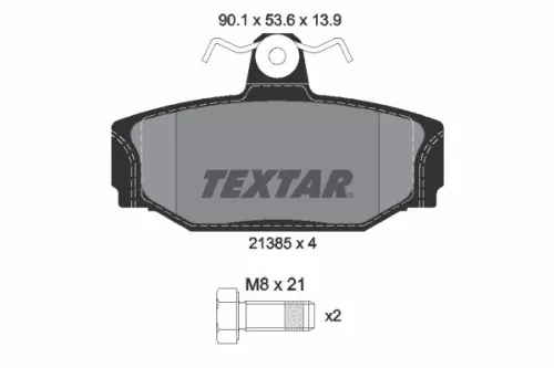 Textar Rear Brake Pads Set For Volvo 740 760 780 850 940 960 S70 S90 V70 V90 Xc7