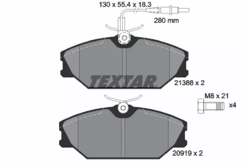 Textar Front Brake Pads Set For Daewoo Renault 25 Espace Laguna Lublin Megane Sa