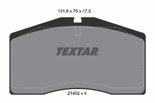 Textar Front Brake Pads Set For Audi Porsche 80 911 928