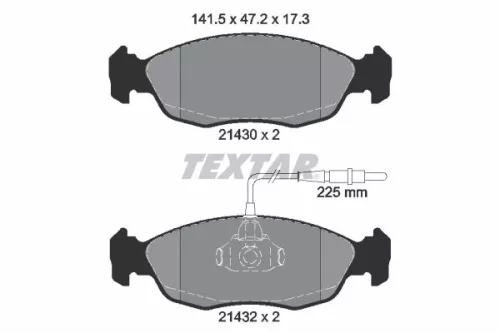 Textar Front Brake Pads Set For Citroën Peugeot 106 205 306 Saxo Xsara