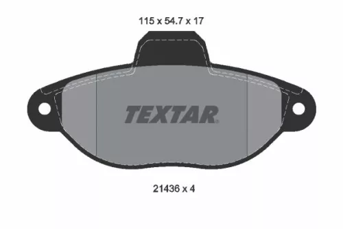 Textar Front Brake Pads Set For Fiat Lancia Zastava 10 Cinquecento Cinquecento V