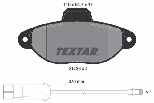 Textar Front Brake Pads Set For Fiat Lancia Zastava 10 Punto Y