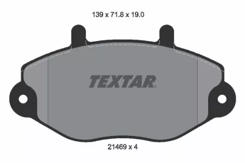 Textar Front Brake Pads Set For Ford Ford (Jmc) Ford Australia Transit Transit C