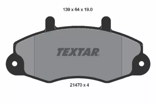 Textar Front Brake Pads Set For Ford Ford (Jmc) Ford Australia Transit Transit T