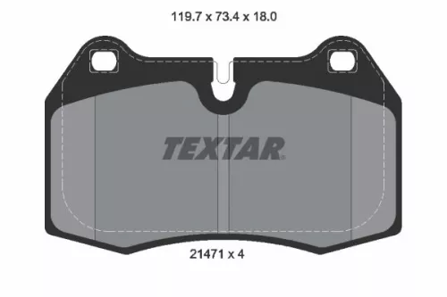 Textar Front Brake Pads Set For Bmw Ferrari Maserati 3200 Gt 4200 Gt / Coupe 420
