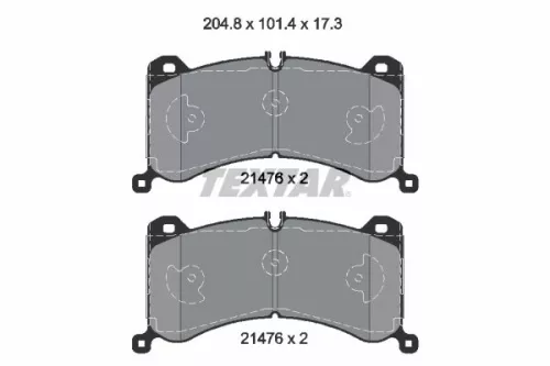Textar Front Brake Pads Set For Audi Audi E-tron Q8 E-tron