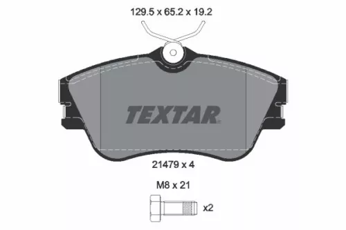 Textar Front Brake Pads Set For Vw California Kombi Transporter
