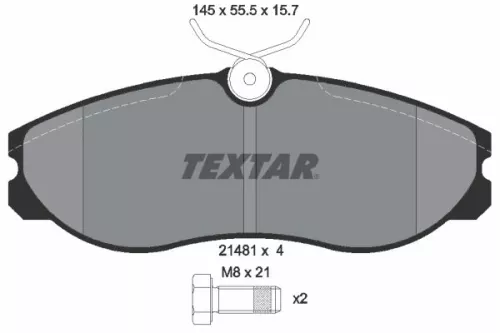 Textar Front Brake Pads Set For Ford Ldv Nissan Cub Maverick Serena Terrano Ii T