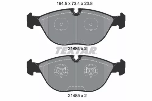 Textar Front Brake Pads Set For Alpina Audi Bentley Bmw Chrysler Mercedes Rolls-