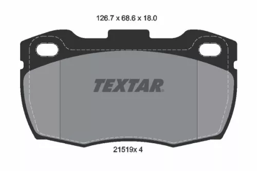 Textar Front Brake Pads Set For Land Rover Defender
