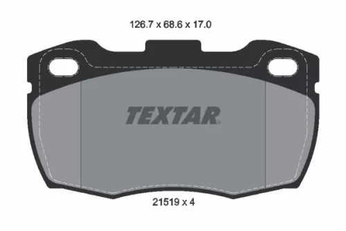 Textar Front Brake Pads Set For Land Rover Defender