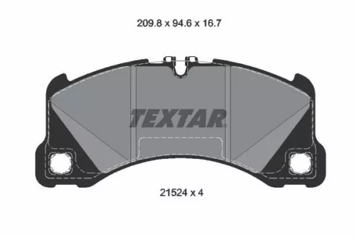 Textar Front Brake Pads Set For Porsche Cayenne Macan Panamera