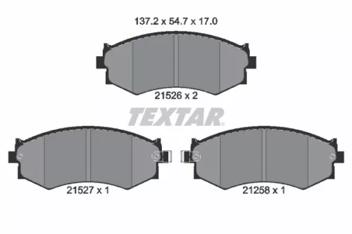 Textar Front Brake Pads Set For Ford Australia Infiniti Nissan Nissan (Dfac) 200