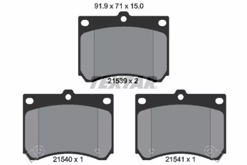 Textar Front Brake Pads Set For Eunos Ford Australia Mazda 30x 323 C 323 F 323 P