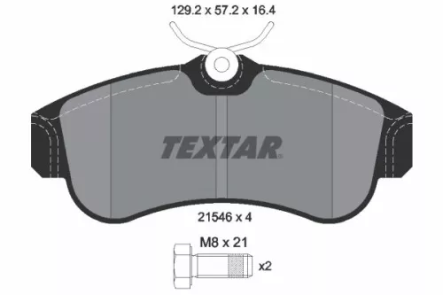 Textar Front Brake Pads Set For Nissan Almera Primera