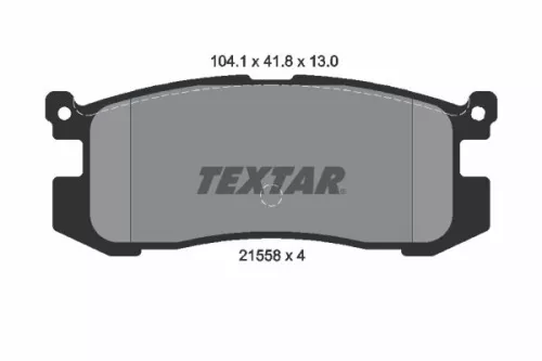 Textar Rear Brake Pads Set For Ford Australia Ford Usa Mazda 626 Mx-6 Probe Tels