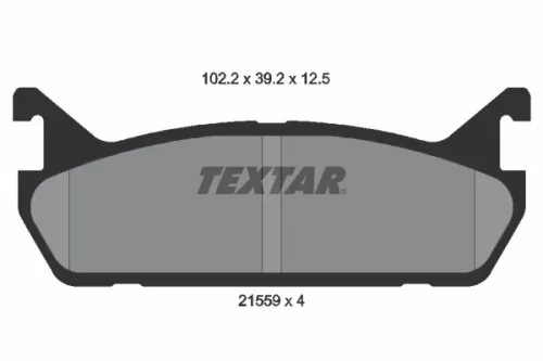 Textar Rear Brake Pads Set For Daihatsu Eunos Ford Australia Mazda Suzuki 323 C 