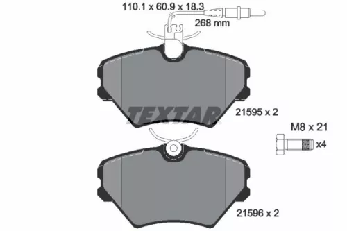 Textar Front Brake Pads Set For Renault Laguna
