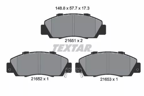 Textar Front Brake Pads Set For Acura Honda Rover 600 Accord Avancier Civic Cl C