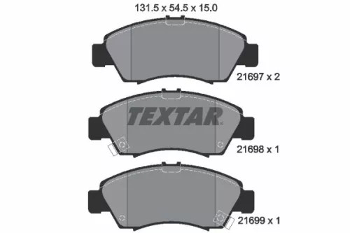 Textar Front Brake Pads Set For Honda Brio Brio Amaze Capa City Civic Crx Domani