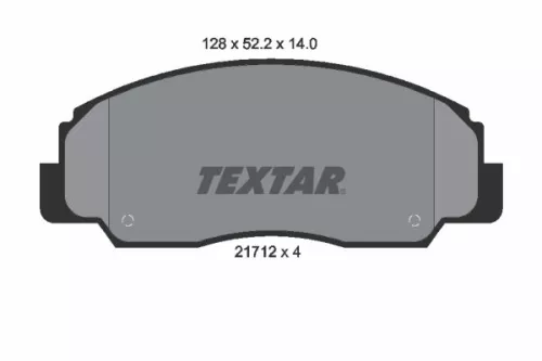 Textar Front Brake Pads Set For Daihatsu Toyota Camry Feroza Rocky Rocky Hard To
