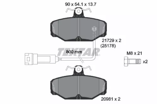Textar Rear Brake Pads Set For Ford Scorpio Sierra
