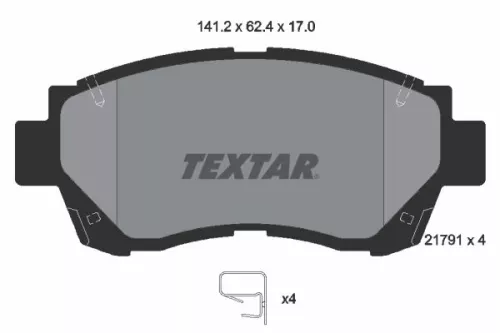 Textar Front Brake Pads Set For Holden Lexus Toyota Altezza Altezza Gita Apollo 