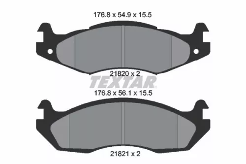 Textar Front Brake Pads Set For Amc Hummer Jeep Cherokee Comanche Eagle Hummer W