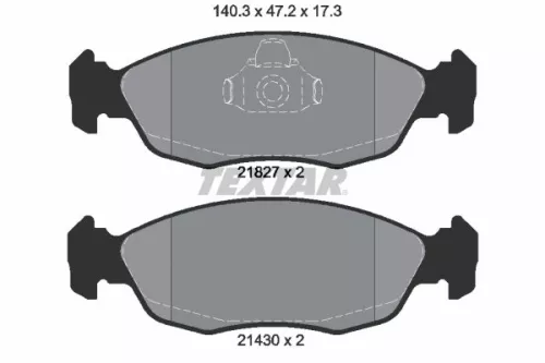 Textar Front Brake Pads Set For Citroën Peugeot 106 106 Van 205 306 Saxo Xsara