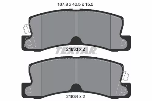 Textar Rear Brake Pads Set For Holden Lexus Toyota Apollo Avensis Caldina Camry 