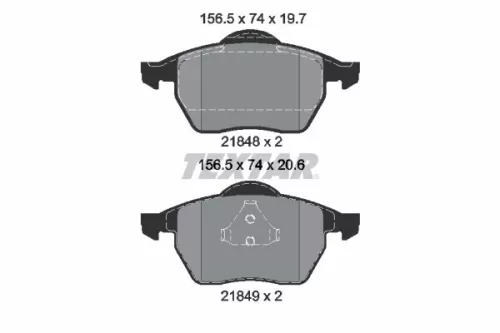 Textar Front Brake Pads Set For Ford Seat Vw Alhambra Galaxy Sharan