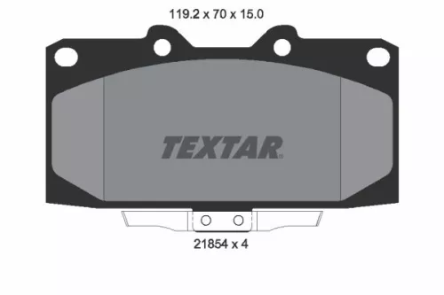 Textar Front Brake Pads Set For Nissan Subaru 200sx 300zx Impreza Skyline