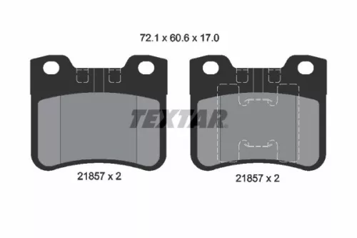 Textar Front Brake Pads Set For Citroën Peugeot 106 Ax Saxo