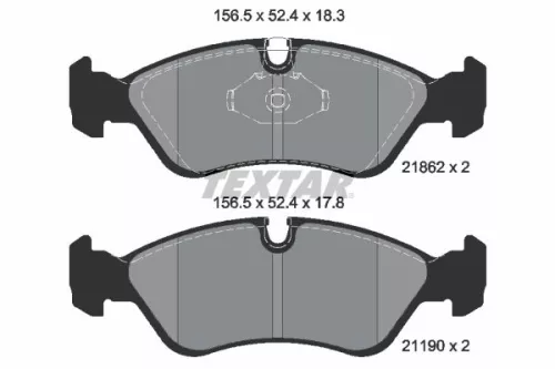 Textar Front Brake Pads Set For Chevrolet Daewoo Fso Holden Opel Vauxhall Zaz Ar