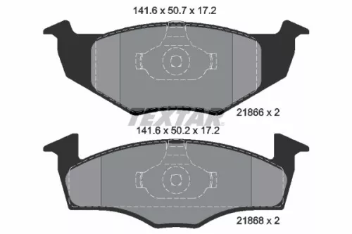 Textar Front Brake Pads Set For Seat Skoda Vw Arosa Fabia Fox Gol Lupo Polo Polo