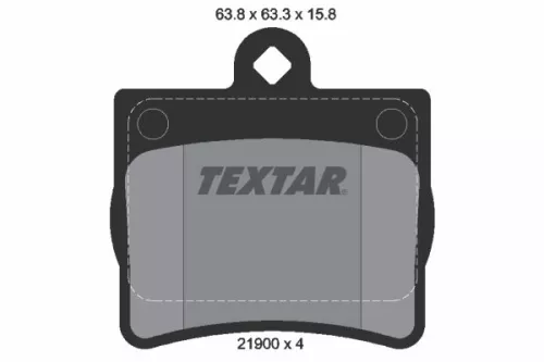 Textar Rear Brake Pads Set For Mercedes C-class E-class