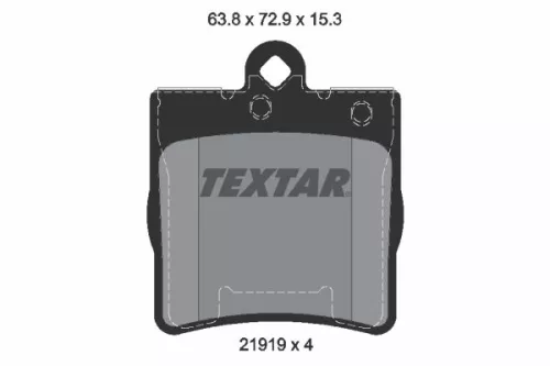 Textar Rear Brake Pads Set For Mercedes C-class Clc-class Clk Slk