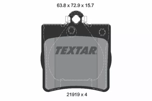 Textar Rear Brake Pads Set For Chrysler Mercedes C-class Clk Crossfire E-class S